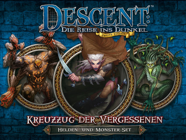 Bild zu Alle Brettspiele-Spiel Descent: Die Reise ins Dunkel - Zweite Edition -  Kreuzzug der Vergessenen: Helden- und Monster-Set