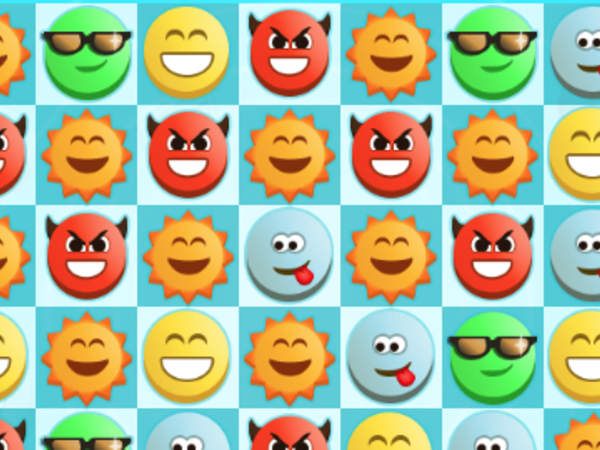 Bild zu Denken-Spiel Emoji Match 3