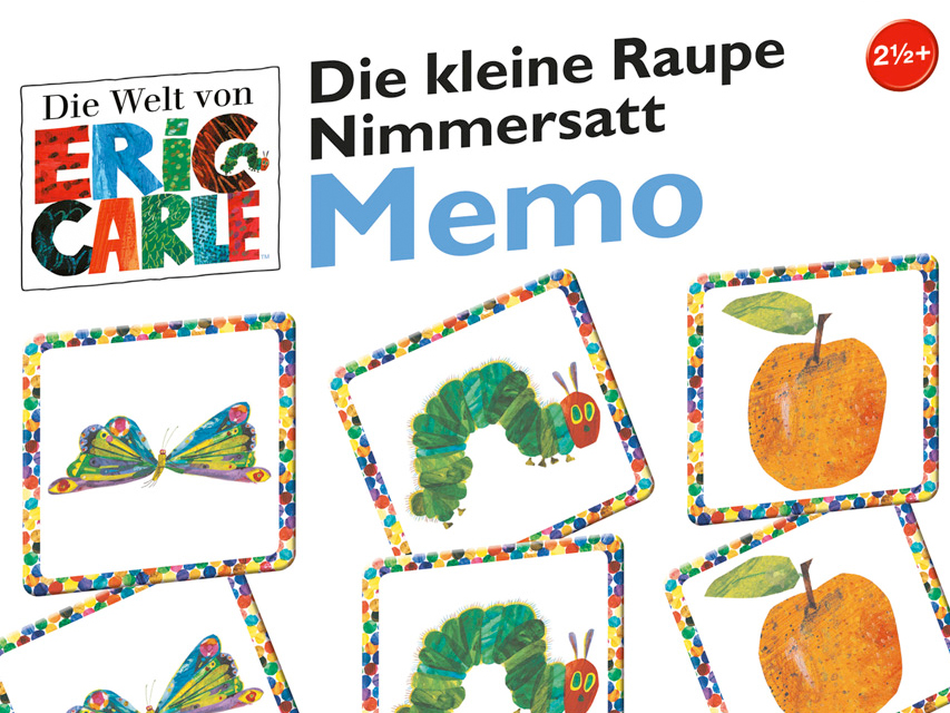 Die Kleine Raupe Nimmersatt - 3 Memo-Blöckchen Mit Magnet Für Kühlschrank & Büro